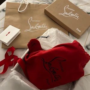 Louboutins Kate 100mm- Patent. With box and bag. Worn only once!!